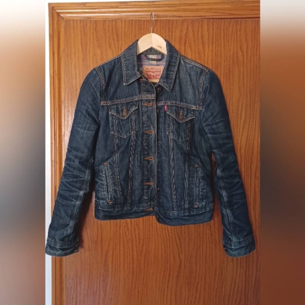 Levi's quilted jean jacket, XS